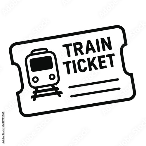 Train Ticket A Classic Symbol of Public Transportation and Travel