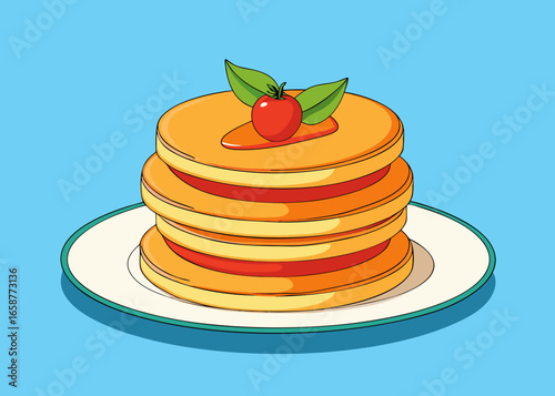 pancakes on a plate