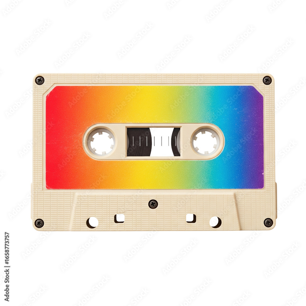 Obraz premium Vinyl record with psychedelic label