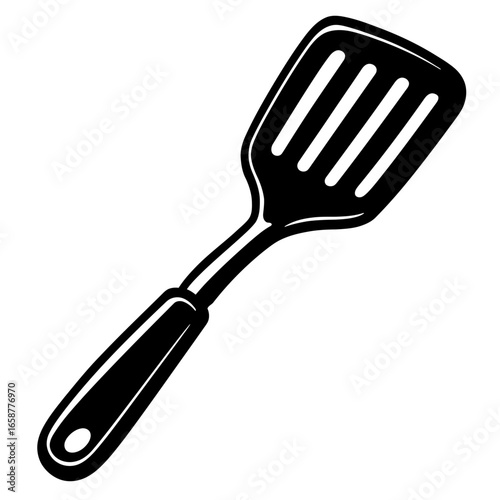 Versatile Slotted Spatula - Essential Kitchen Tool Graphic