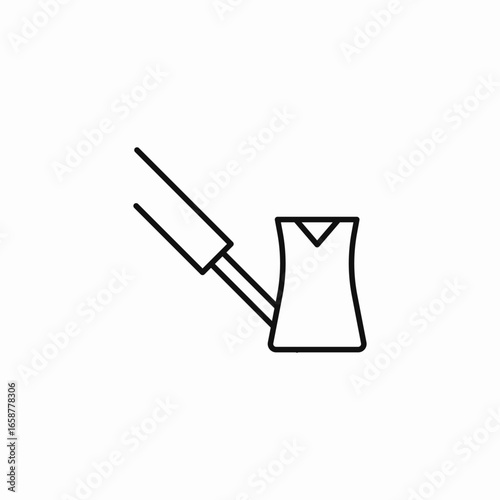 cezve coffee pot icon sign vector