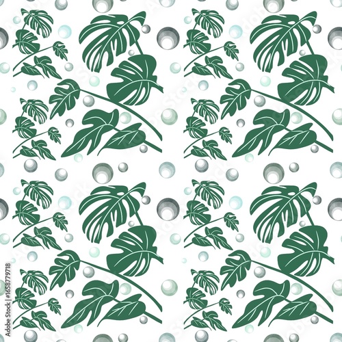 Seamless leaf pattern