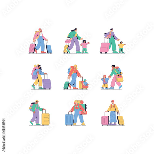vector illustration of a family