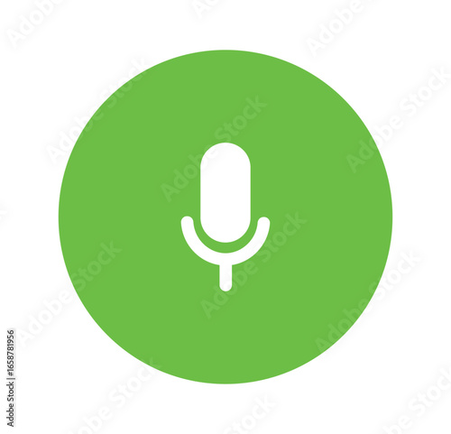 microphone call recording icon for app web logo application UI design.