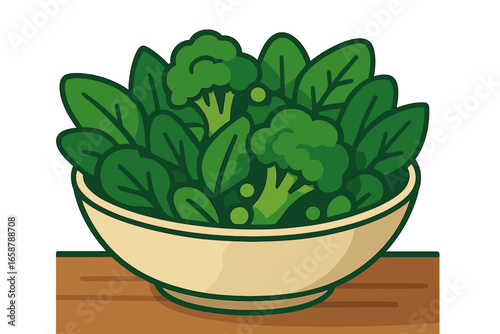 A vibrant and healthy vegetable dish featuring fresh bok choy in a dark bowl