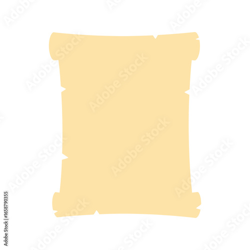 Antique parchment scroll, perfect for historical documents, vintage letters, and magical fairy tales with a touch of mystery