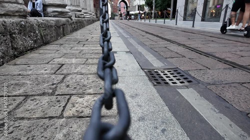 Wallpaper Mural Rusty chains in old city Torontodigital.ca