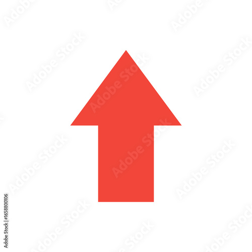 red arrow up icon , png file .