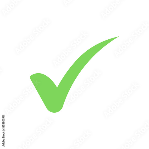 green checkmark icon on transparent background