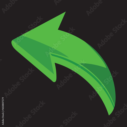green arrow vector