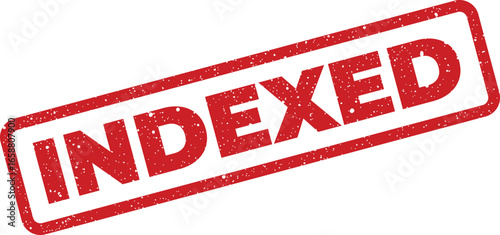 Red grunge stamp with the word indexed across it indicating a document status