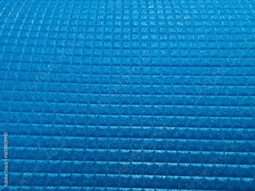 Bild auf Leinwand blue neoprene squared pattern texture background