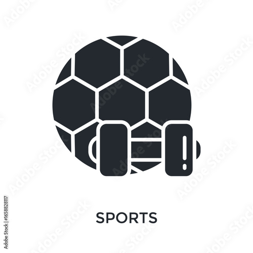 Sports Icon Glyph Style. Vector Illustration For Graphic Design