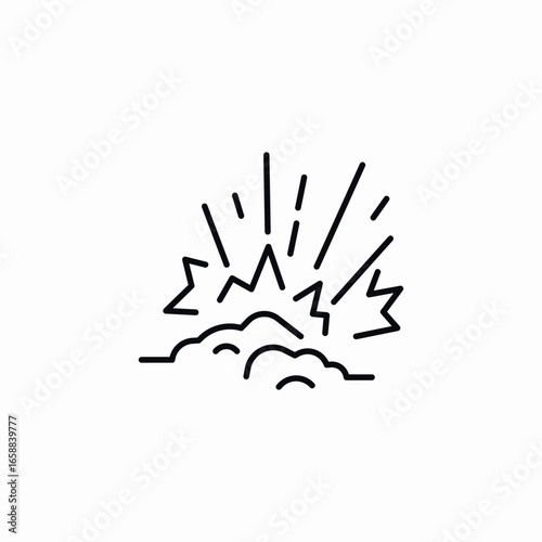 bomb drop icon sign vector