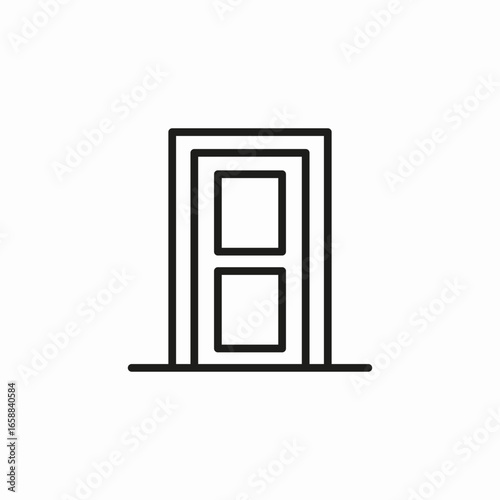 closed door icon sign vector