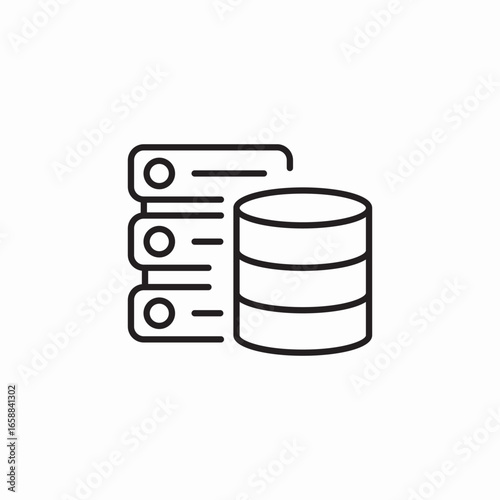 data base server icon sign vector