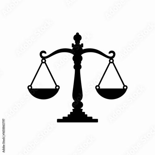 Justice Scales Icon Balance Law Symbol