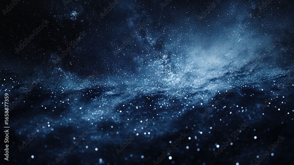 Obraz premium Deep space nebulae with scattered luminous points.