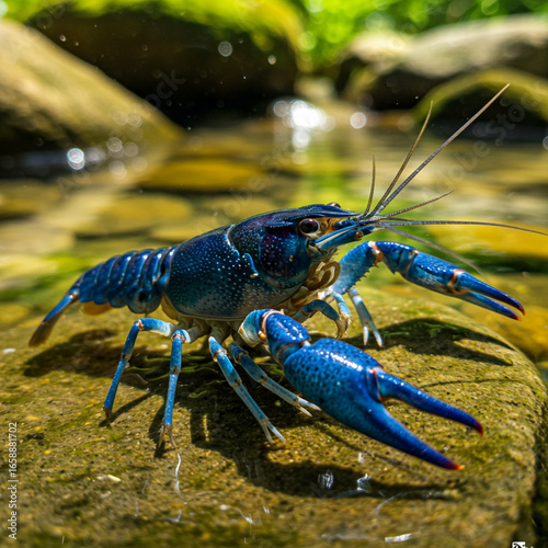 Blue Crawfish Animals