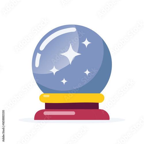 Crystal Ball with Stars Divination Prophecy Magic Fortune Telling Prediction