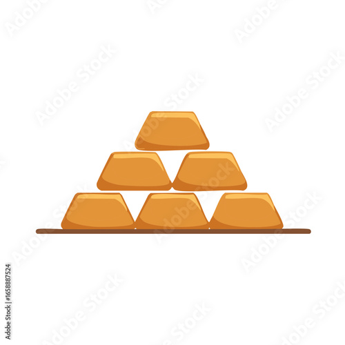 Stacked Gold Bars Representing Wealth and Prosperity