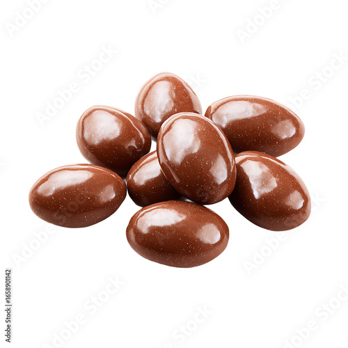 Wallpaper Mural A tempting pile of chocolate covered nuts are presented on a dark background promising a sweet and crunchy treat that is hard to resist Torontodigital.ca