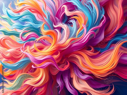 abstract colorful background with circles