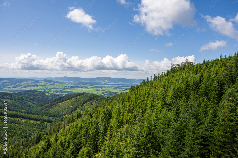 View of the Jesenik mountains, Lower Morava, Czech republic View of the Jesenik mountains, Lower Morava, Czech republic