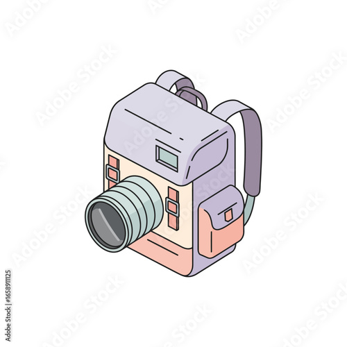 backpack camera carrying photography gear in a compact bag ideal for travel photography and outdoor adventures offering secure storage and easy access