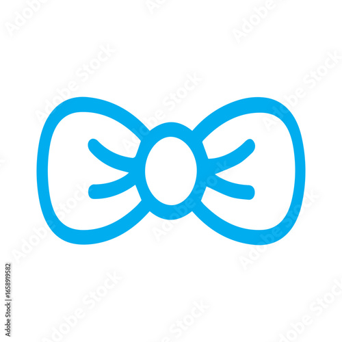 Cute Blue Bow Tie Icon