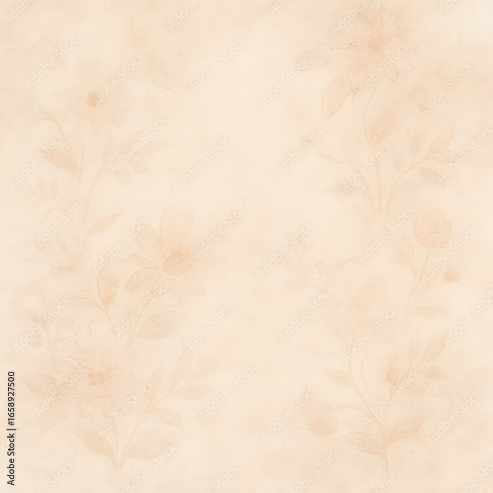 Fototapeta premium Vintage Floral Sepia