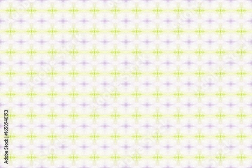 Seamless pastel yellow and lavender geometric star pattern with soft textured grid. Light modern background perfect for wallpaper, fabric, digital paper, packaging, branding, and surface design.