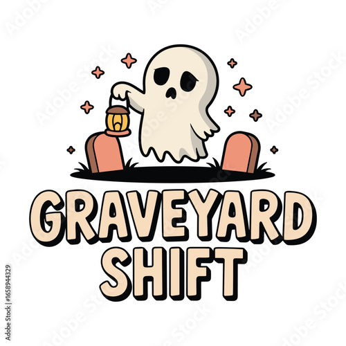 graveyard shift helloween t shirt design