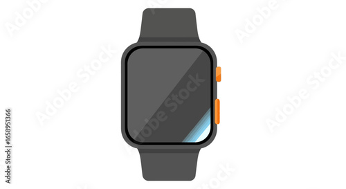 Digital timekeeper illustration for modern lifestyle visual, showcasing innovation in wearable technology, highlighting accessibility and sleek