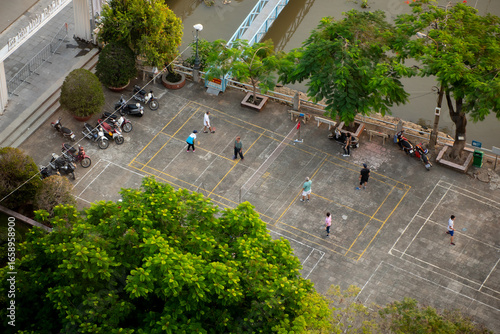 people exercising in Ho Chi Minh City, Vietnam