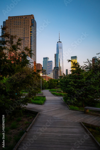 Sunset in New York City