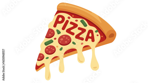 A Mouthwatering Slice of Pizza.
