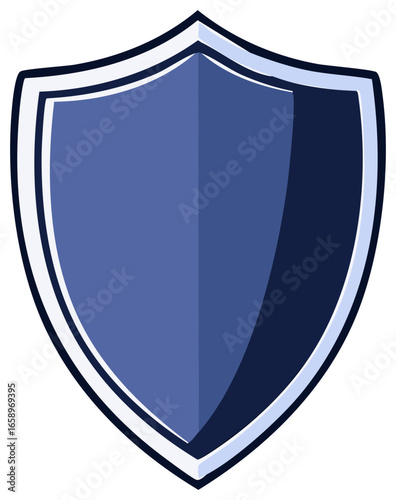 Free Download Heraldic security shield icon. Data protection sign, blue guard symbol, cyber safety emblem, security design - GFXLoad