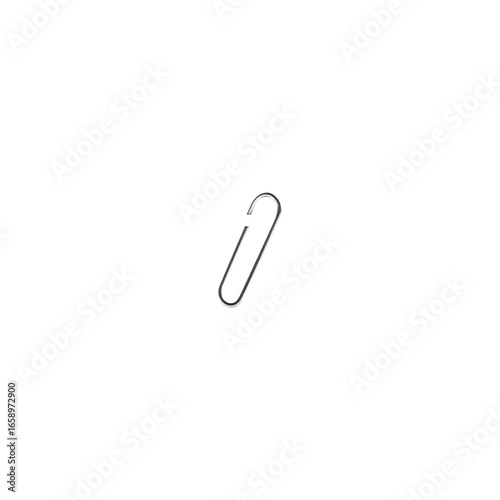 Fototapeta Metal Paper Clip Isolated