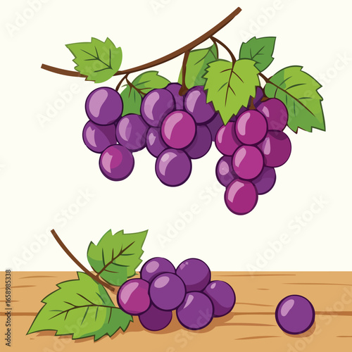 High quality vector illustration of grapevines climb wooden trellises for creative projects and digital artwork design purposes