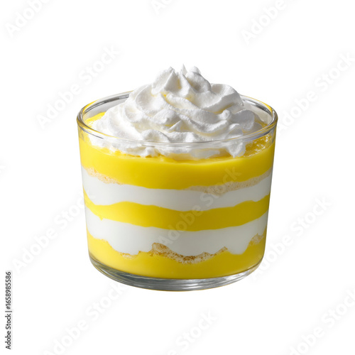 Delicious Lemon Dessert Parfait in Glass
