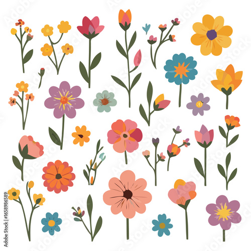 High quality vector illustration of flowers bloom each morning for creative projects and digital artwork design purposes