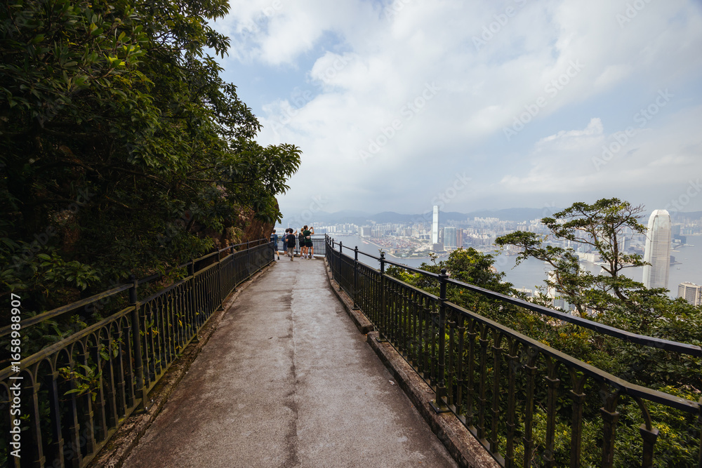 Fototapeta premium Lugard Rd Hong Kong in China