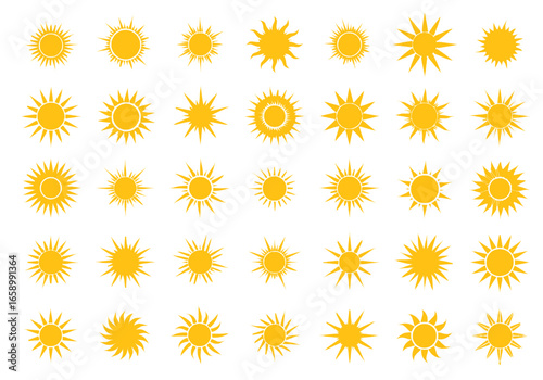 set of yellow flowers