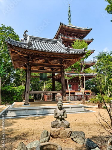 Shido-ji Buddhist Temple the 86th stop on the Shikoku 88 Temple Pilgrimage. 