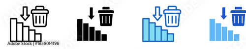 Waste Reduction  Icon Set Multiple Style Collection
