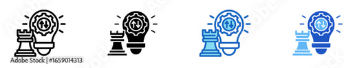 Lean Strategy  Icon Set Multiple Style Collection

