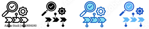 Root Cause Analysis  Icon Set Multiple Style Collection
