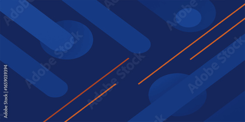Abstract sky-blue background with a flying red kite and cloud illustration