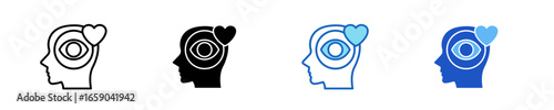 Self-Awareness  Icon Set Multiple Style Collection
